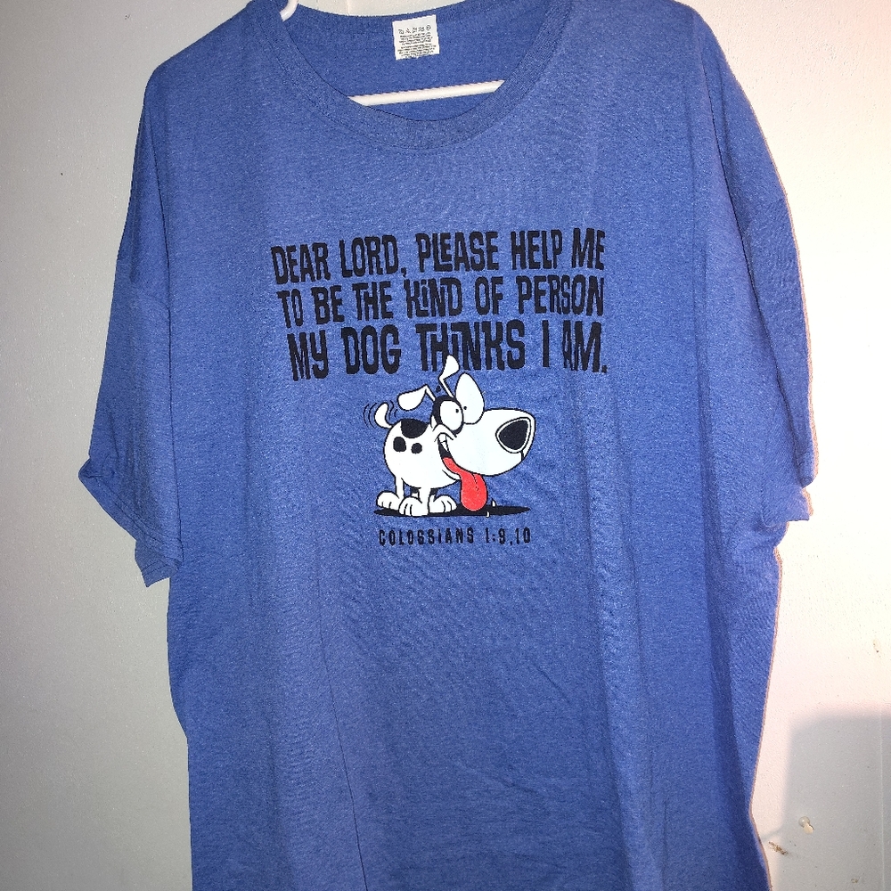Blue Graphic Men's T-Shirt Sz 3xl